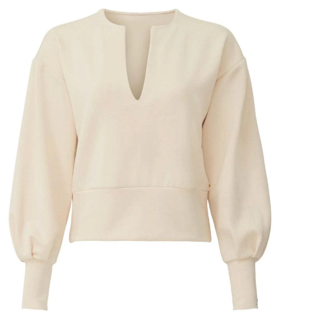 SCOTCH & SODA V-Neck Balloon-Sleeves Blouse